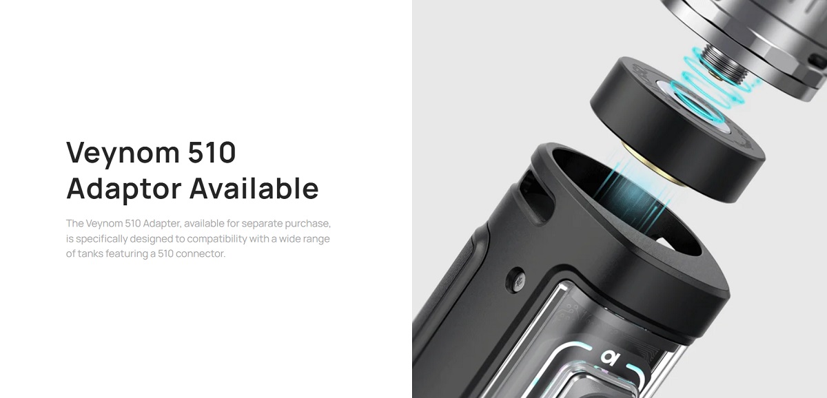 veynom ex 100w pod mod kit 5ml by aspire 10