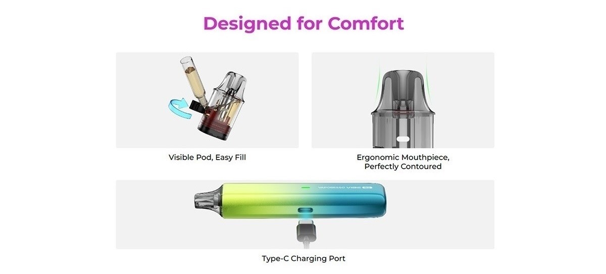 vibe se pod kit 1100mah 4 5ml by vaporesso 8