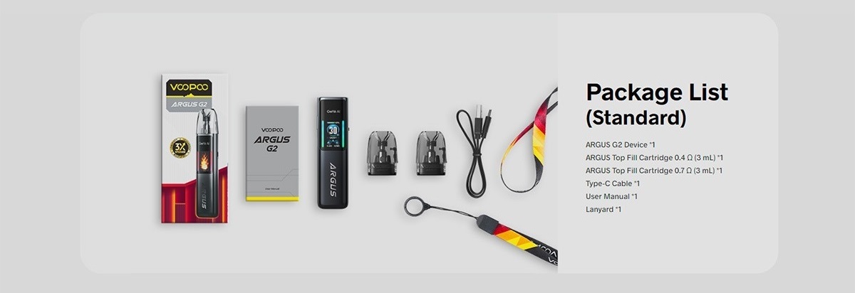 argus g2 pod kit 1000mah 3ml by voopoo 8